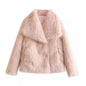 Winter Plush Coat Womens Clothing