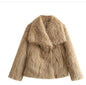 Winter Plush Coat Womens Clothing