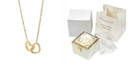 Rotating Rose Jewelry Box  Valentine's Day Gift For Women