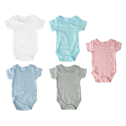 5pcs Baby Bodysuits for Newborn 0-3M