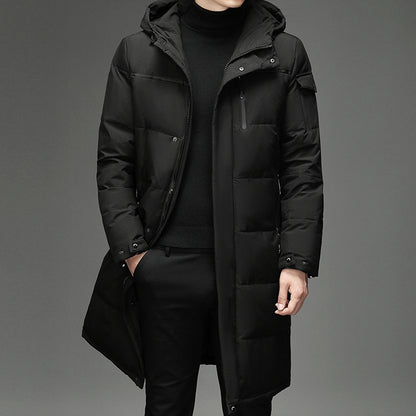 Long Stand-up Thermal Cardigan Coat