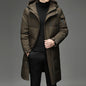 Long Stand-up Thermal Cardigan Coat