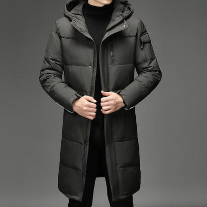 Long Stand-up Thermal Cardigan Coat